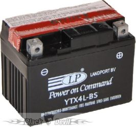 YTX4L-BS zárt rendszerű akkumulátor motorkerékpárokhoz